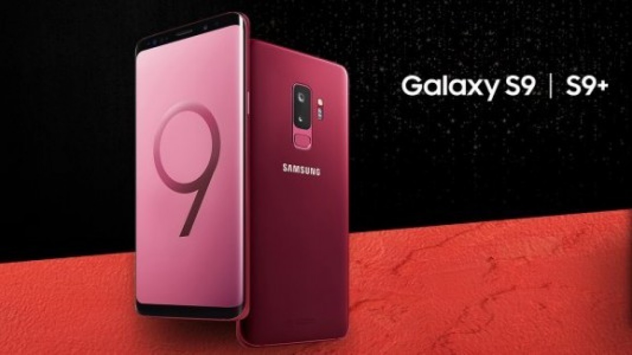 Galaxy S9 ailesi bordo rengiyle daha havalı