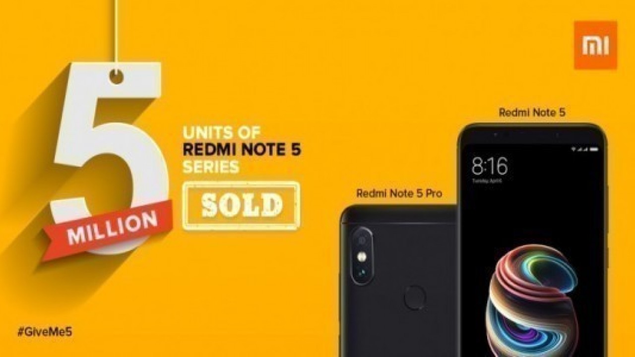 Xiaomi Redmi Note 5 ve Note 5 Pro Satışları 5 Milyonu Geçti