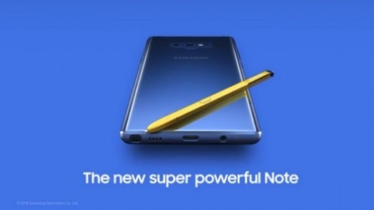 Samsung, Galaxy Note 9'un Videosunu Youtube'da Yayınladı