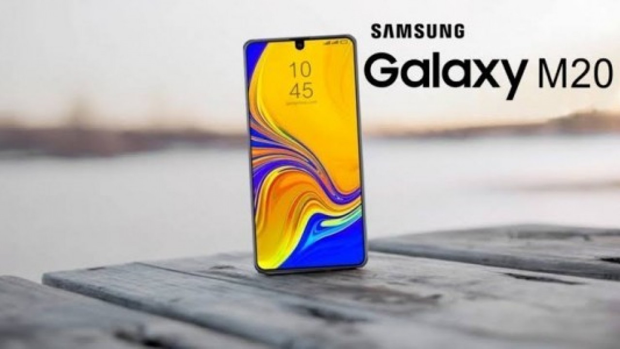 Samsung Galaxy M20'nin Canlı Görüntüsü, Infinity-V Ekranı Gösteriyor