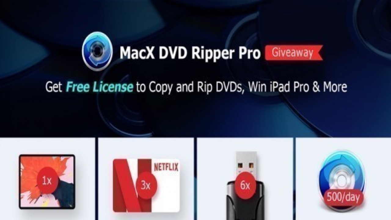 MacX DVD Ripper Pro şimdi Ücretsiz Lisans ve iPad Pro Kazanma Şansıyla