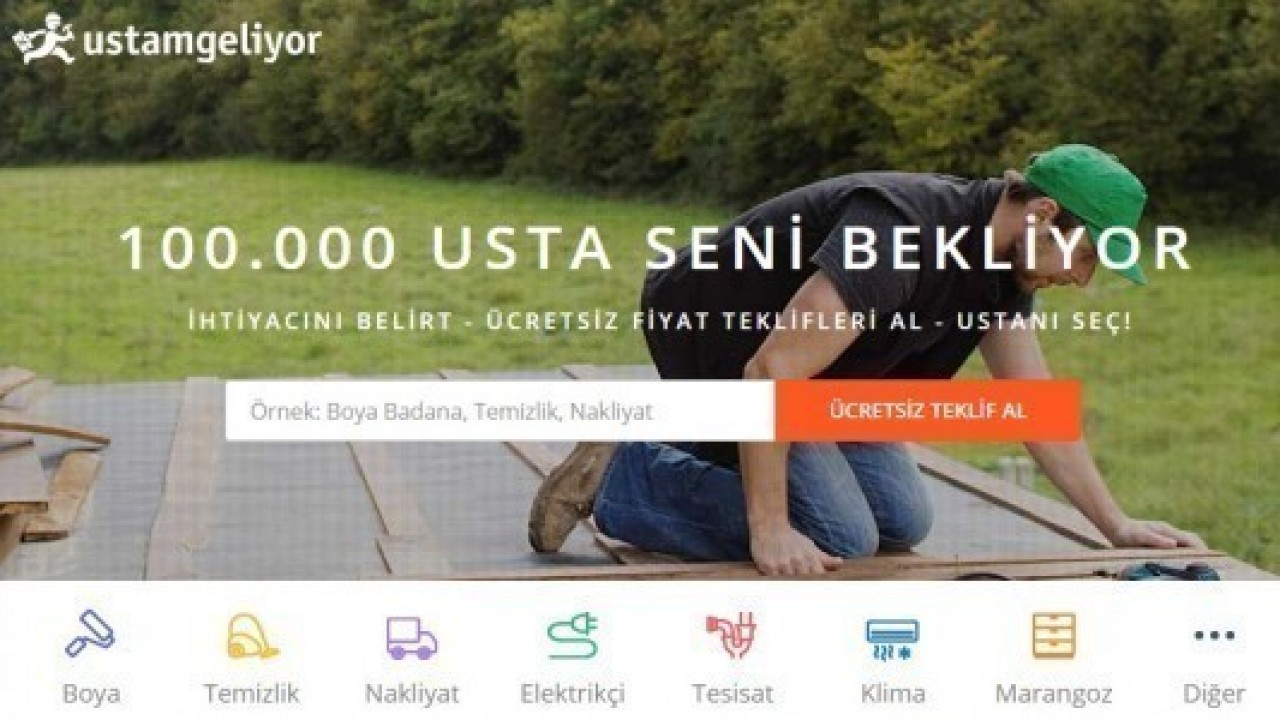 Tek Platform Binlerce Usta UstamGeliyor'da!