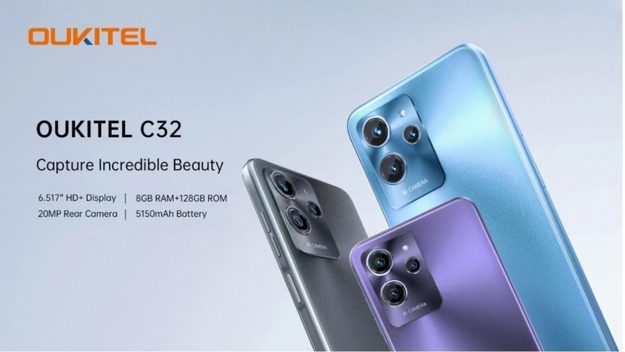Oukitel,Türkiye'de Geniş Depolama Alanına ve Büyük Bir Bataryaya Sahip C32 Akıllı Telefonunu Tanıttı