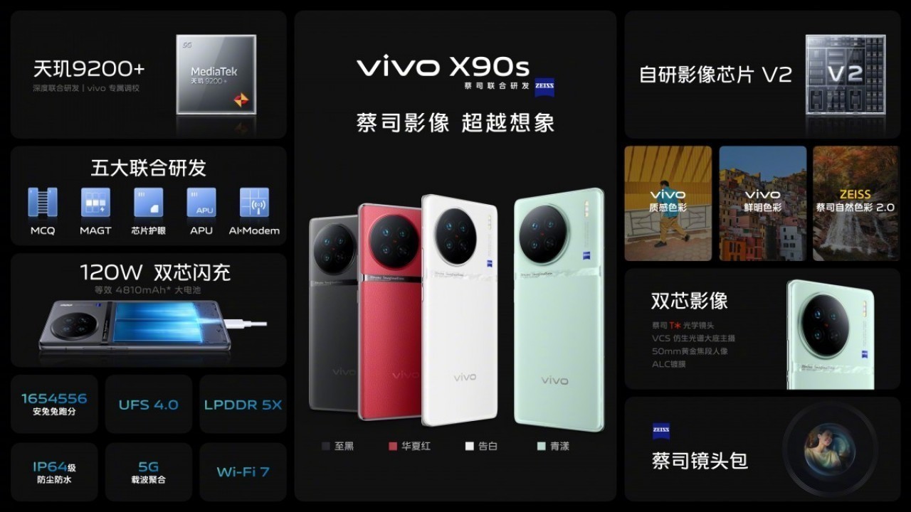 Vivo X90s resmi olarak duyuruldu