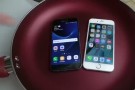 Galaxy S7 Edge ile iPhone 6S'i kaynar suda pişirdiler