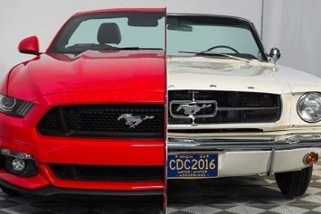 Ford Mustang'in 1965 ve 2015 Modelleri Tek Bir Bünyede Buluştu 