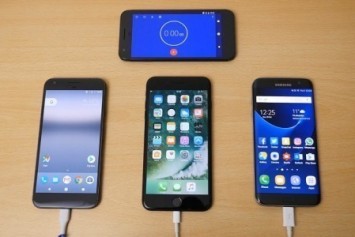Pixel XL, iPhone 7 Plus ve S7 Edge batarya şarj süreleri