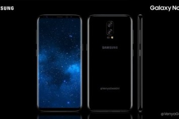 Samsung'un, Note 8'ine ait konsept görüntüleri