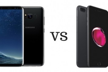 iPhone 7 Plus ile Galaxy S8+'yı alevler içerisine attılar