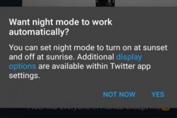 Twitter, Android Kullanıcıları için Otomatik Gece Modu Özelliğini Test Ediyor 