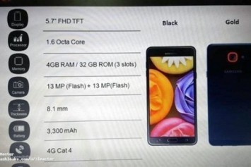 Samsung Galaxy J7 Max'tan ilk bilgiler geldi