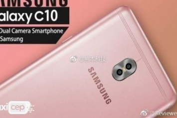 Samsung Galaxy C10, Rose Gold Rengi ile Kameraların Karşında