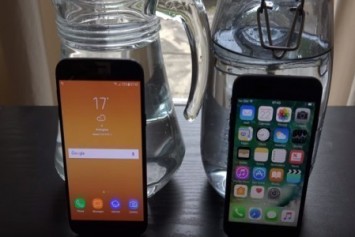 Galaxy J5 Pro ile iPhone 7 su testinde