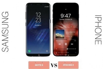 Samsung Galaxy Note 8 ve iPhone 8 Modellerinin Ekran Panelleri Ortaya Çıktı