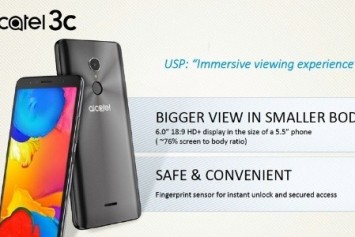 Alcatel 3C Resmi Olarak Duyuruldu 