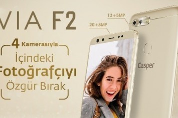 Casper’ın Dört Kameralı Telefonu VIA F2 n11.com’da Satışa Sunuldu 