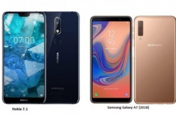 Galaxy A7 2018 ile Nokia 7.1 hız testinde