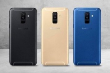 Samsung Galaxy A6 + Canlı Görüntüleri Infinity Ekranı Gösteriyor