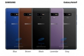 Note 9 farklı renk seçenekleriyle birlikte görüntülendi