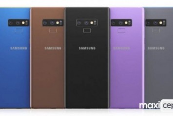 Galaxy Note 9'un 5 farklı renk seçeneği olacak