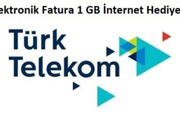 Türk Telekom Elektronik Fatura 1 GB Bedava İnternet Paketi