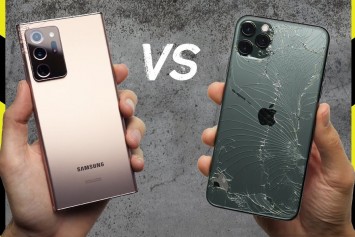 Galaxy Note 20 Ultra ve iPhone 11 Pro Max Düşme Testi