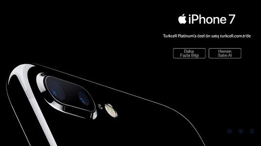 Turkcell iPhone 7 ve iPhone 7 Plus'ı ön satışa sundu