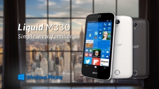 Acer, Windows 10 Mobile Akıllı Telefonu Liquid M330'u ABD'de Satışa Sundu