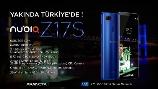 ZTE Nubia Z17S Türkiye Pazarında Satışa Çıkıyor