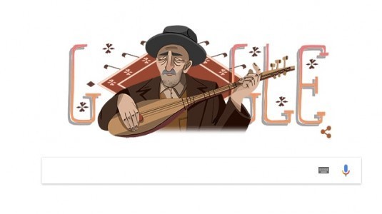 Google Aşık Veysel'i doğum gününde unutmadı