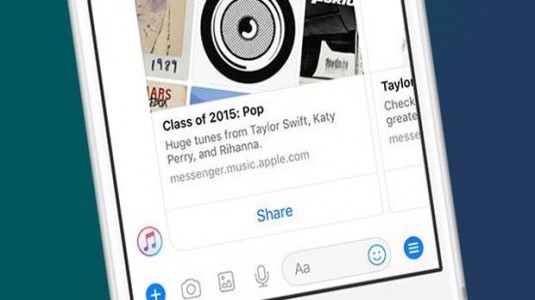Apple Music ile Facebook Messenger entegre olarak çalışacak