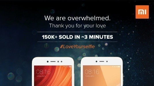 Xiaomi, 3 Dakikada 150 Binden Fazla Redmi Y1 ve Y1 Lite Satışı Yaptı