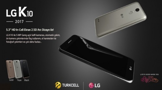 CES 2017'de Duyurulan LG K10 Türkiye'de Satışa Çıkıyor