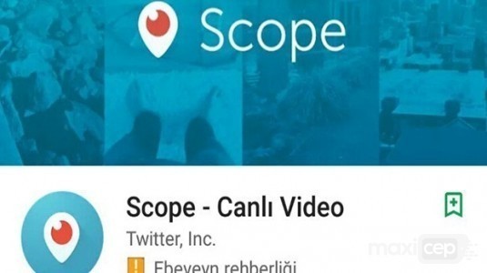 Periscope'ye erişim engeli ardından, yeni ismi Scope oldu