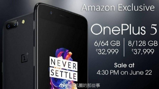 OnePlus 5 Fiyatı, Özellikleri ve Renk Seçenekleri Ortaya Çıktı