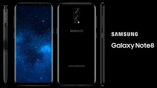 Galaxy Note8'in Yeni Bir Tanıtım Görseli Sızdırıldı