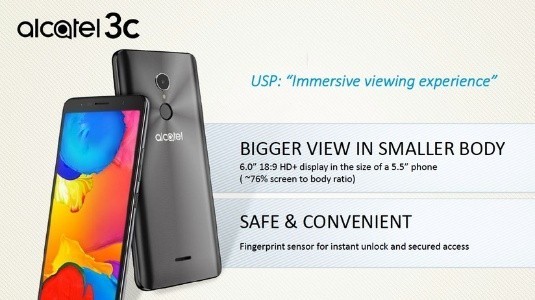 Alcatel 3C Resmi Olarak Duyuruldu