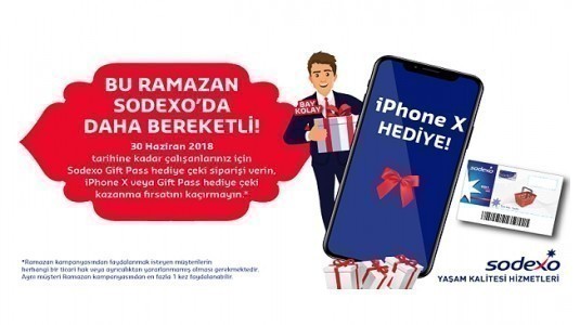 Sodexo, Ramazan'da iPhone X hediye edecek