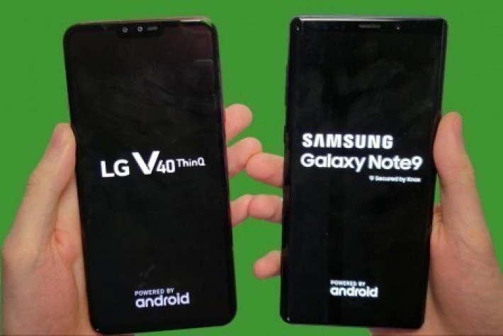 Galaxy Note 9 ve LG V40 tüm testlerde karşı karşıya