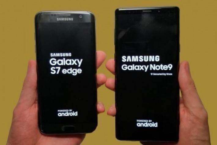 Galaxy S7 edge ve Galaxy Note9 karşı karşıya
