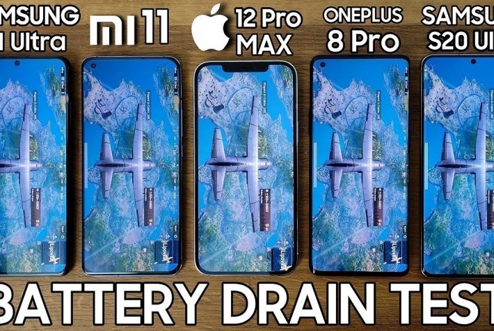 Galaxy S21 Ultra, Xiaomi Mi 11, iPhone 12 Pro Max, OnePlus 8 Pro ve S20 Ultra Batarya Testi