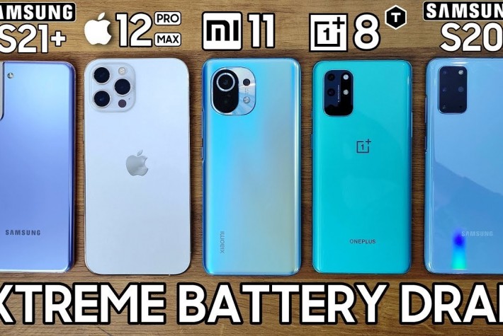Galaxy S21 Plus, Xiaomi Mi 11, iPhone 12 Pro Max, OnePlus 8T ve S20 Plus Batarya Testi
