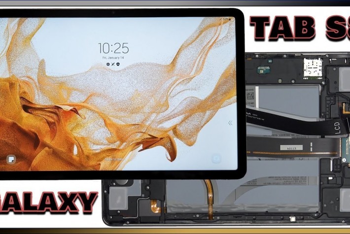 Samsung Galaxy Tab S8 Parçalarına Ayrıldı