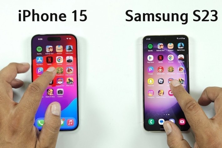 iPhone 15 ve Galaxy S23 Hız Testi