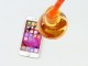 iPhone 6S'in üzerine erimiş cam döktüler