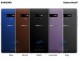 Note 9 farklı renk seçenekleriyle birlikte görüntülendi