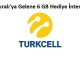 Turkcell Faturalı'ya Gelenlere 6 GB Hediye İnternet