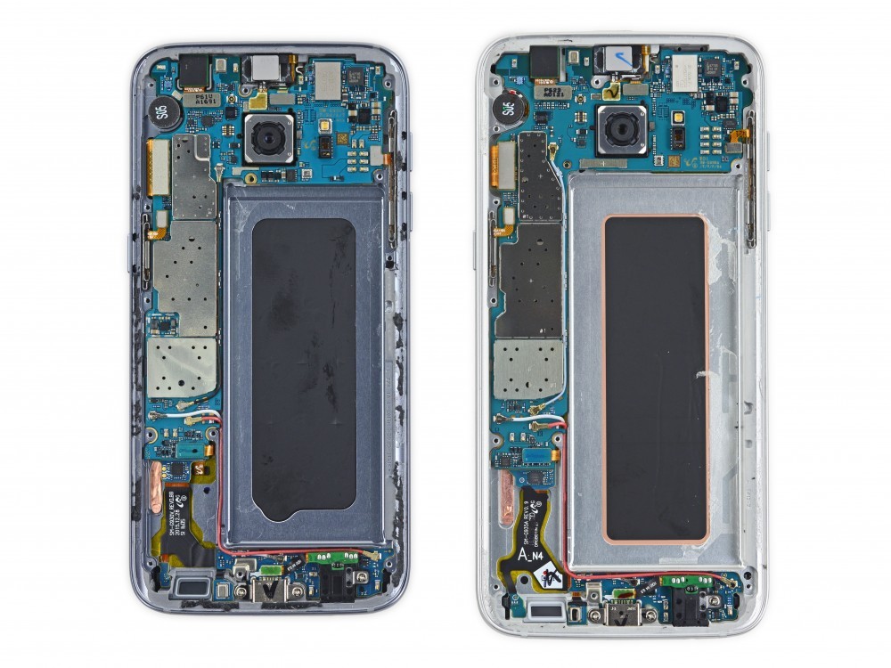 Galaxy S7 Edge'de, parçalandı