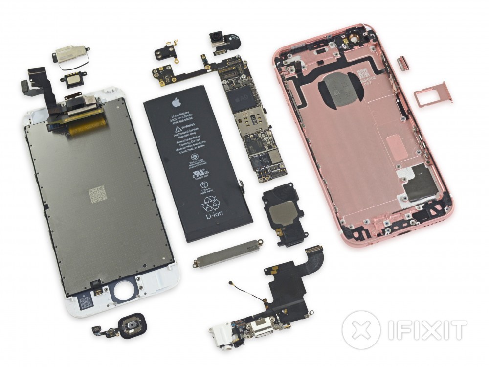 iPhone 6s'in tüm vidaları söküldü