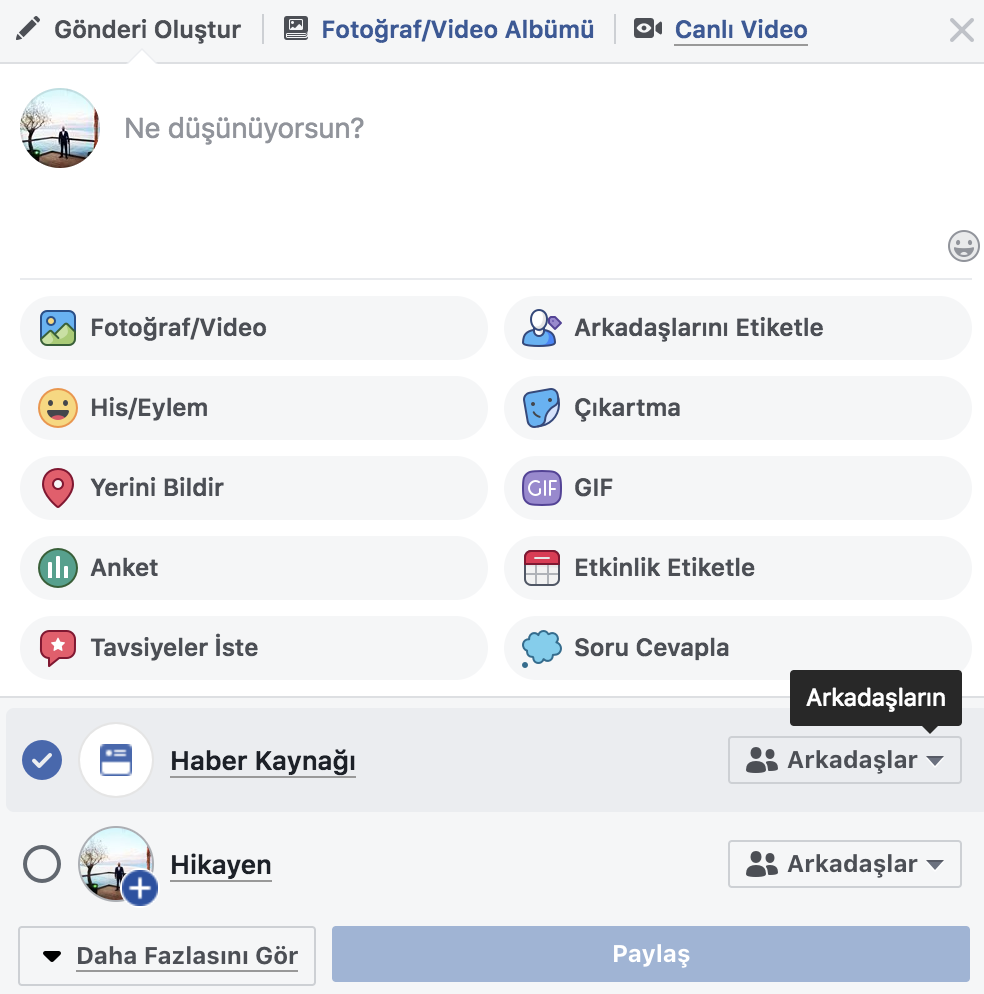 facebook canli yayin yapma ve indirme maxicep